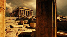 Acropolis -Archaeological sights in Athens Greece