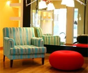 Ochre and Brown Hotel Athens Greece