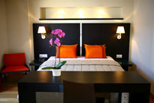 Ochre and Brown Hotel Athens Greece
