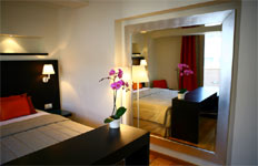 Ochre and Brown Hotel Athens Greece