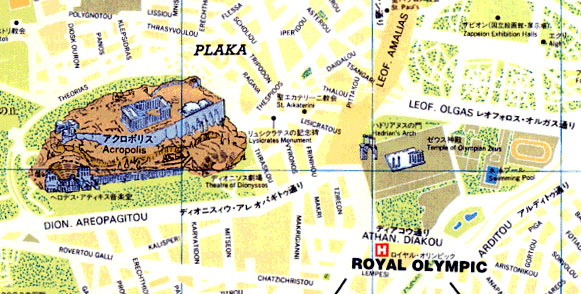 Syntagma Square: Royal Olympic hotel Athens 1.5 Km; Athens Airport